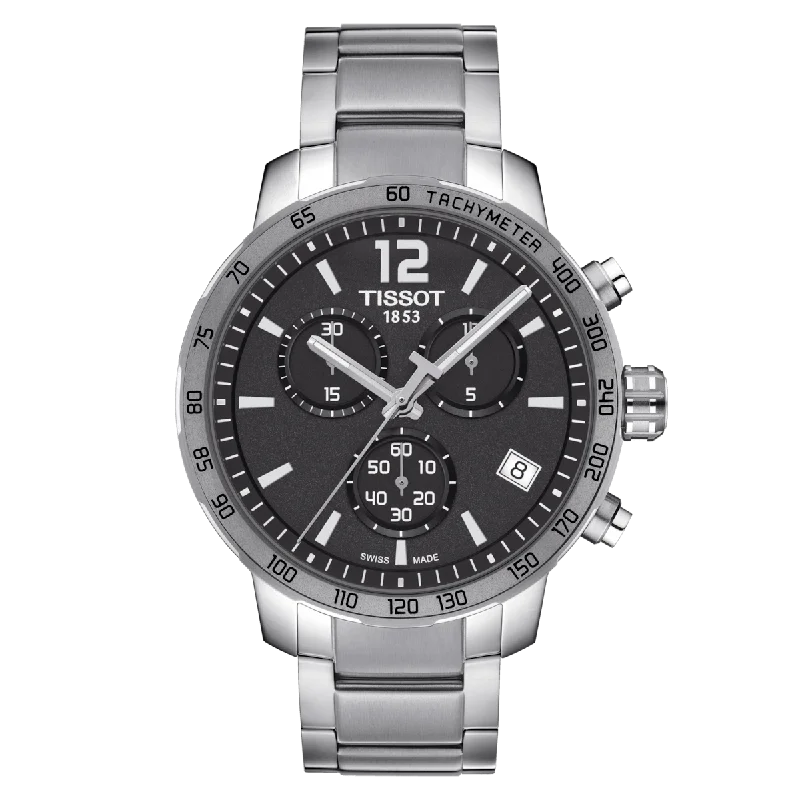 Women's Elegant Heritage Watches-Tissot T-Sport Anthracite Dial Men 42mm