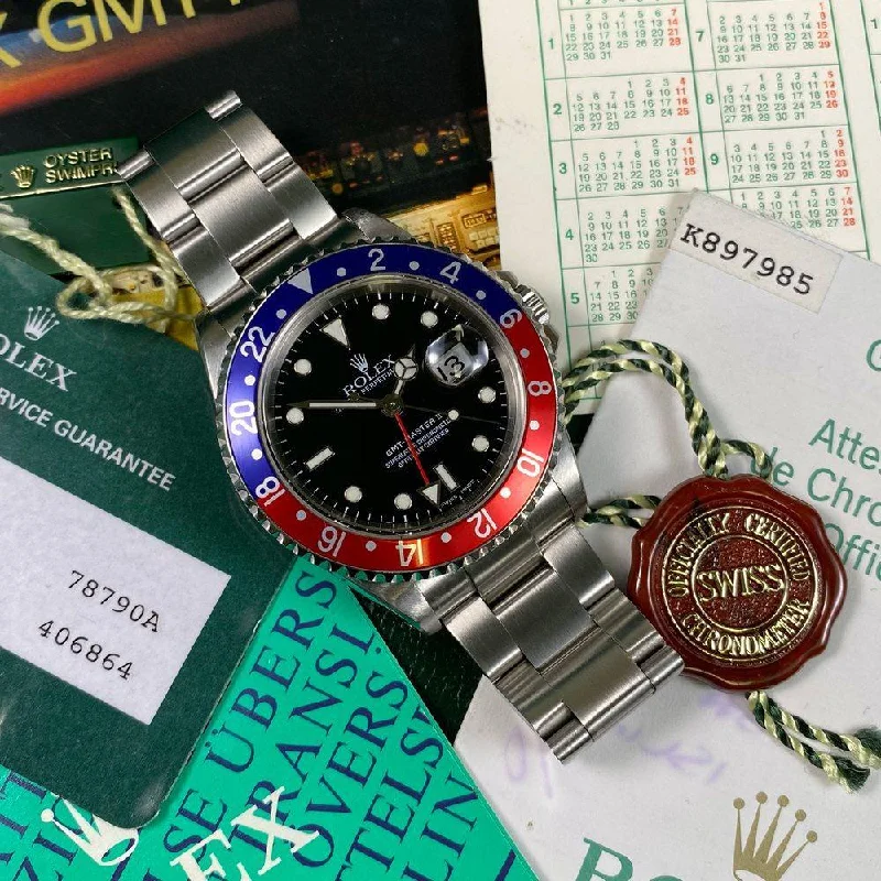 Women's Rolex Christmas Gift Watches-Rolex GMT Master II 16710 Pepsi (2003)