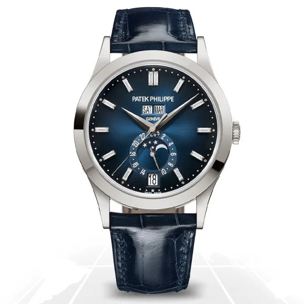 Men's Patek Philippe Watches with GPS Navigation-Patek Philippe	Complications Annual Calendar Moonphase	5396G-017