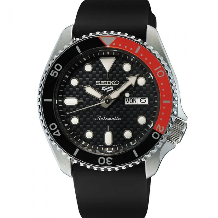 Men's Seiko Everyday Wear Design Watches-Seiko 5 SRPJ97K Supercars Sports Collaboration