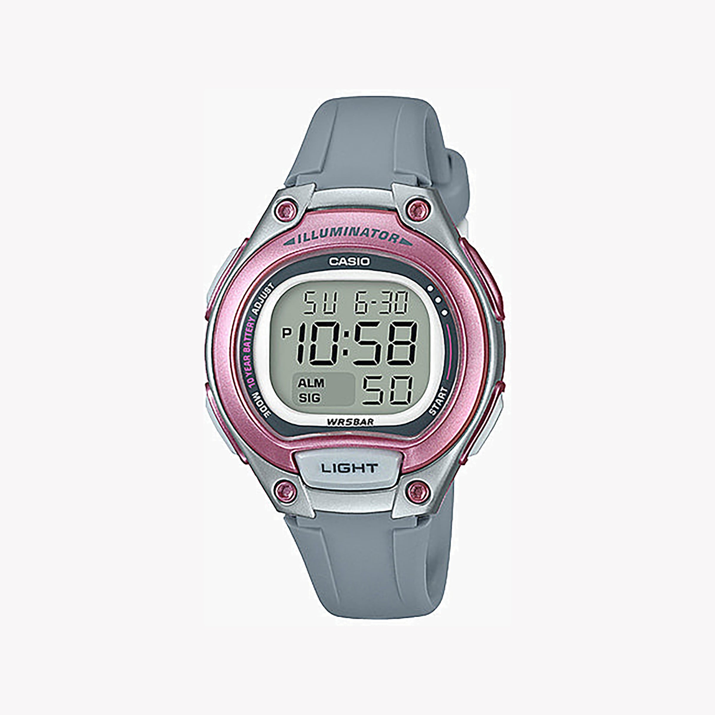 Men's Digital Watches for Timeless Style-CASIO LW-203-8AVDF PINK POWERHOUSE - SPORTY & STYLISH WOMEN'S WATCH