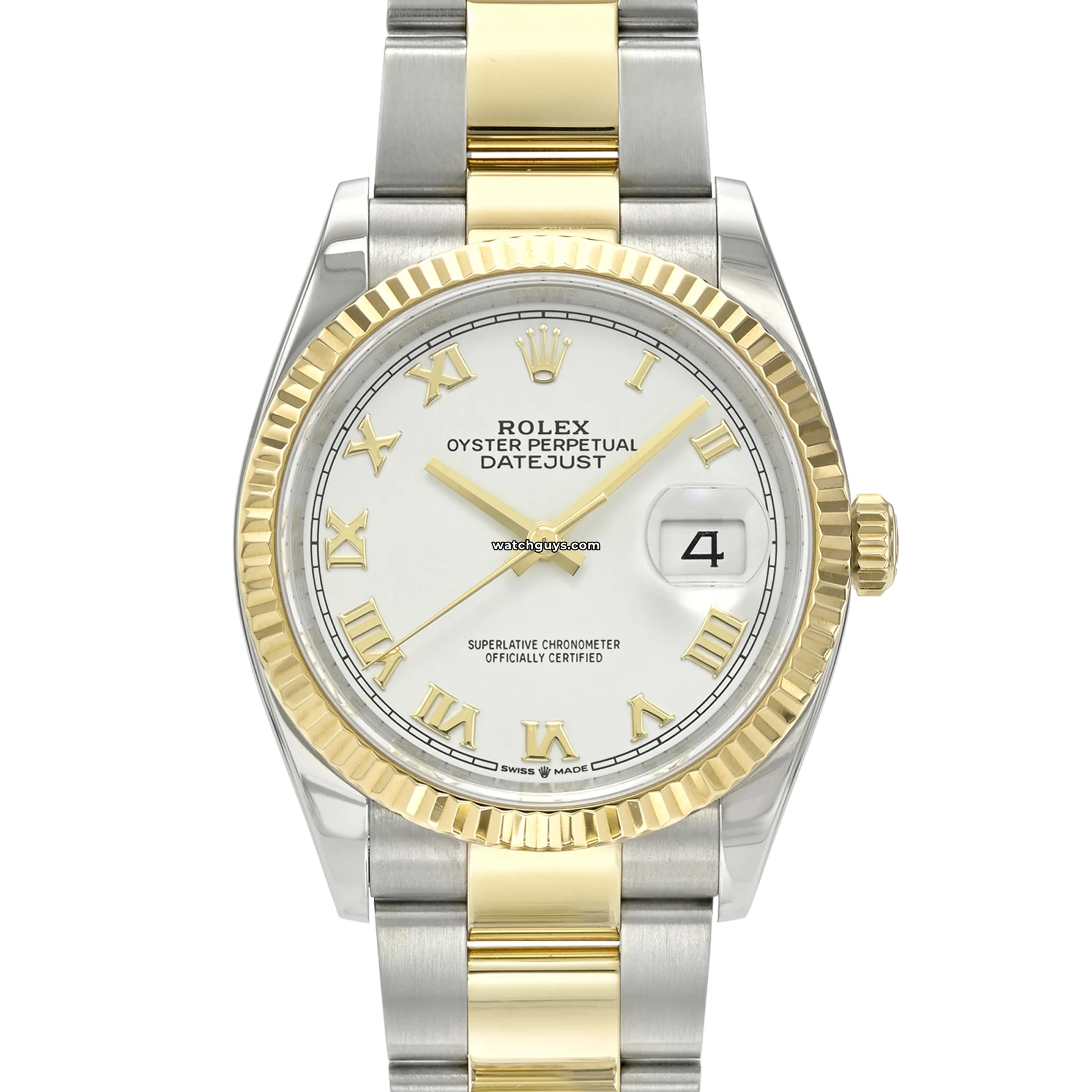 Women's Rolex Automatic Wind Style Watches-Rolex Datejust 126233 White Roman Oyster