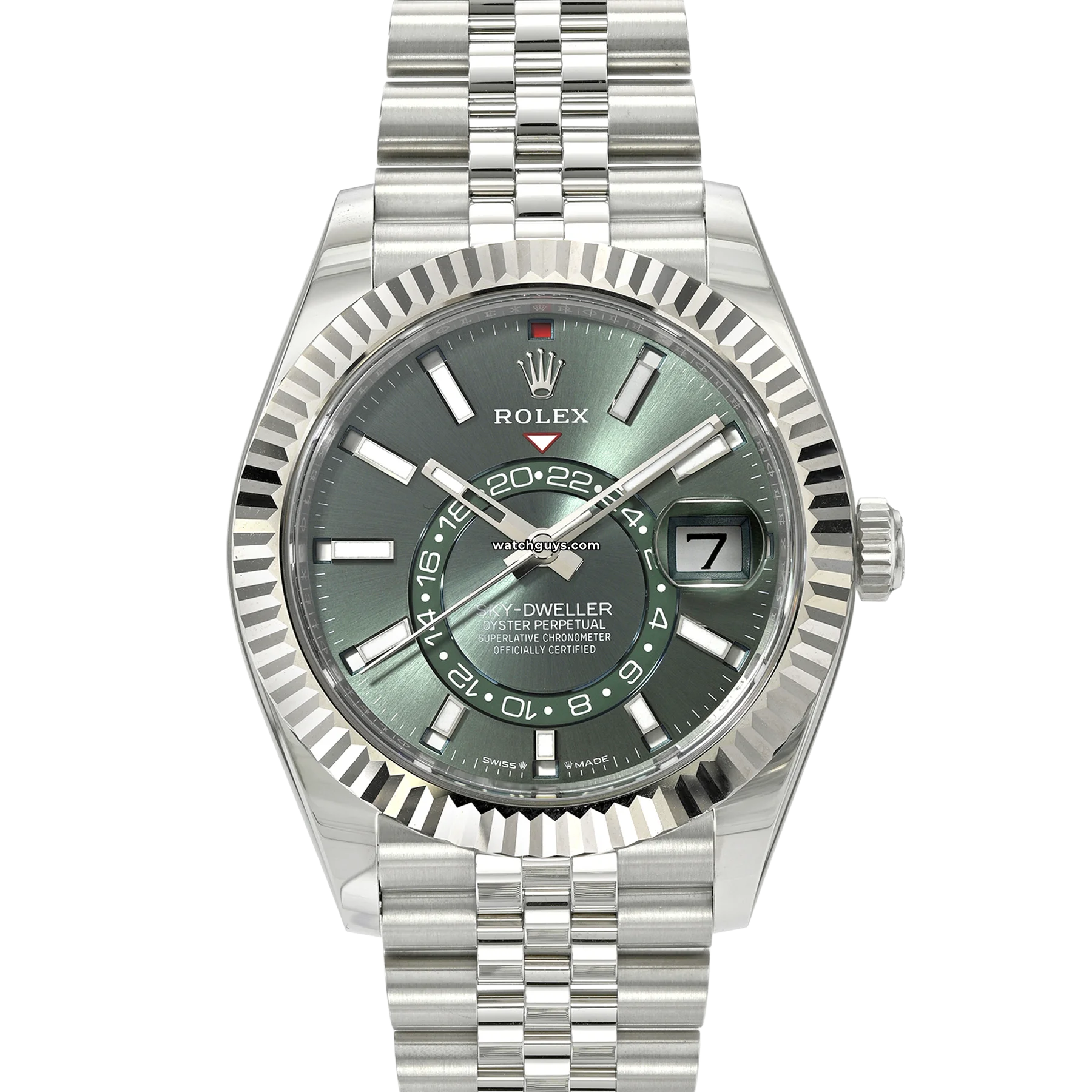 Women's Rolex Wedding Style Watches-Rolex Sky-Dweller 336934 Green