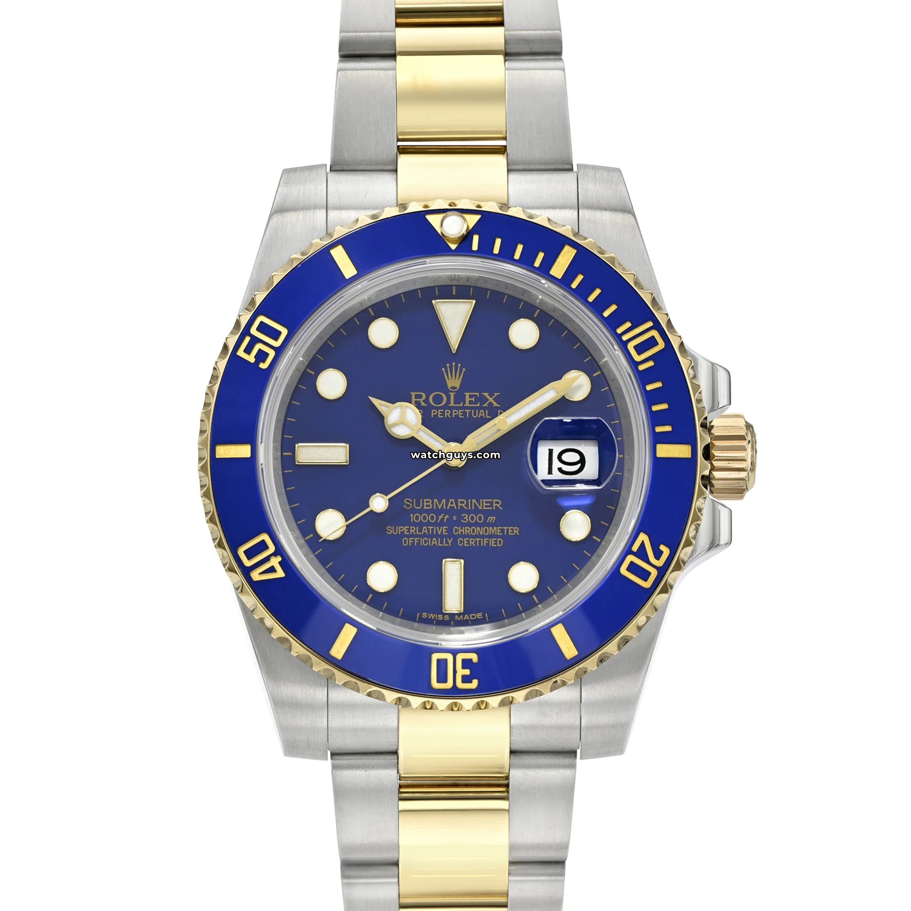 Women's Rolex Solar Powered Design Watches-Rolex Submariner 116613LB Blue