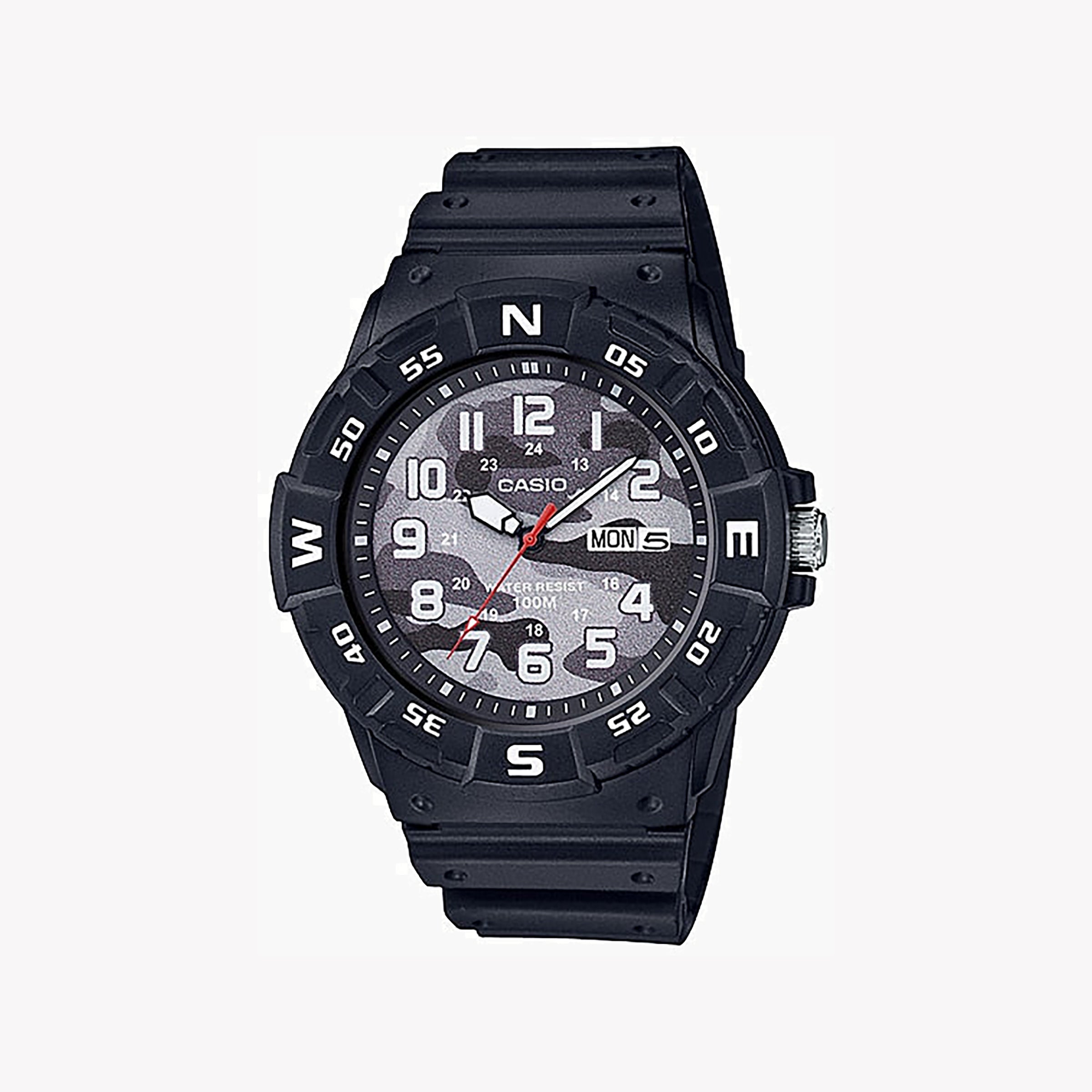 Men's Digital Watches with Radio Frequency-CASIO MRW-220HCM-1BVDF ADVENTURE READY - RUGGED SPORTY MEN'S WATCH with black resin band and digital display
