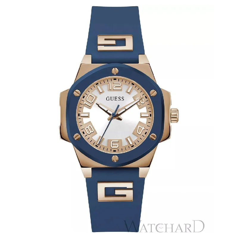 Women's Pilot Watches for Adventure Seekers-Guess G Hype Silver Dial Women 34mm