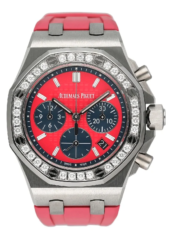 Men's Audemars Piguet Gift Watches-Audemars Piguet Royal Oak Offshore 26231ST Diamond Pink Dial Ladies Watch