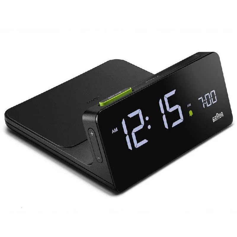 Watch Clocks for Timepiece Collectors-Braun Wireless Charging Clock BC21B