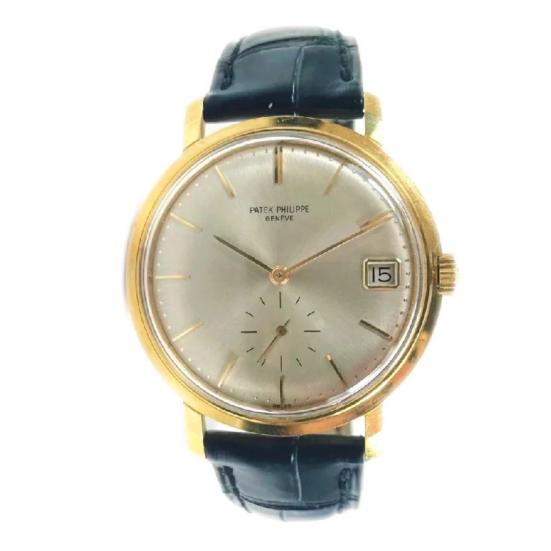 Men's Patek Philippe Watches for Weather Monitoring-Patek Philippe Calatrava Vintage Yellow Gold Circa 1963 3445 -  Pre-Owned