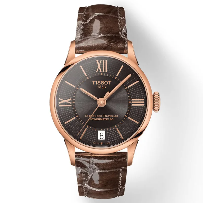 Women's Heritage Watches with Countdown Timer-Tissot T-Classic Gunmetal Dial Women 32mm
