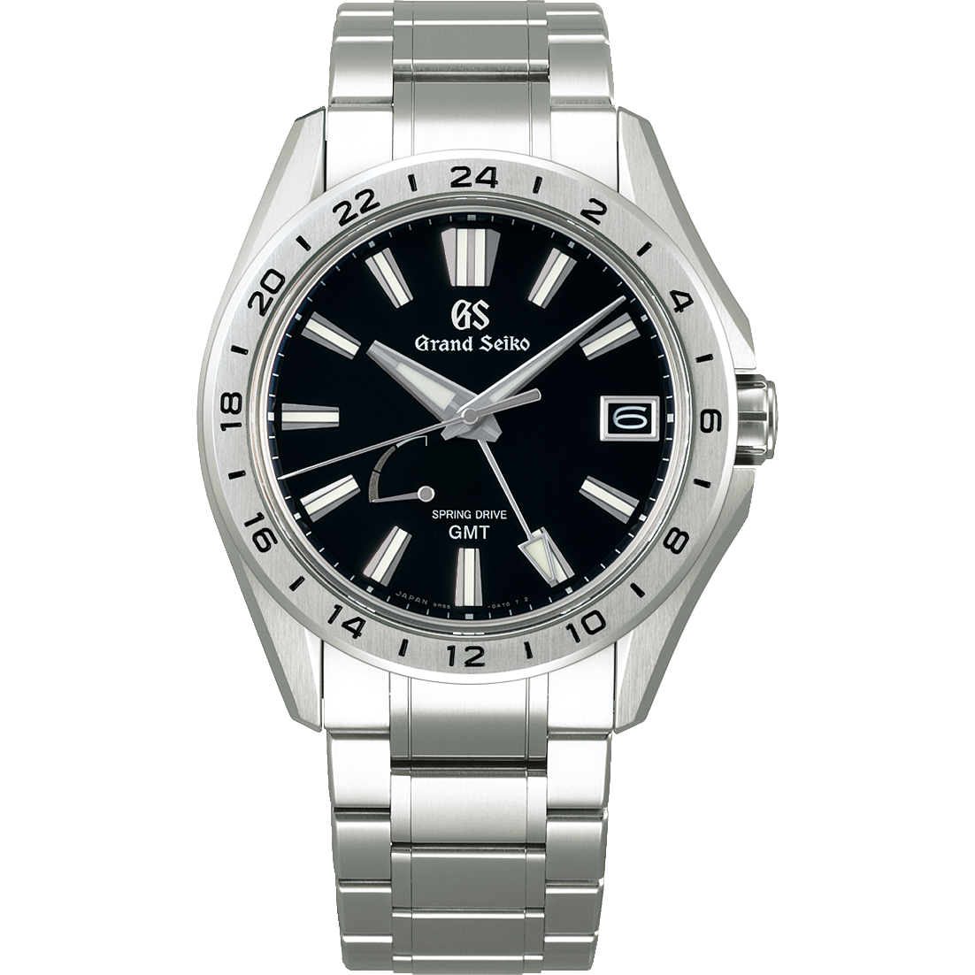 Men's Seiko Tonneau Case Watches-Grand Seiko Evolution 9 Spring Drive GMT Watch
