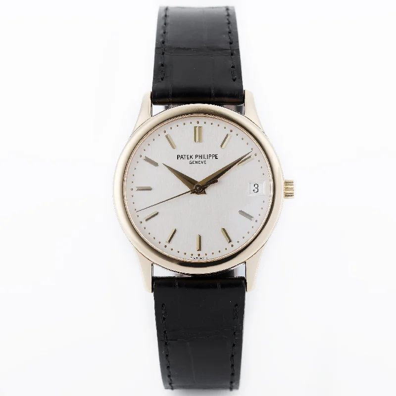 Men's Patek Philippe Aquanaut Watches-Patek Philippe Calatrava | REF. 3998J | 18k Yellow Gold | Silvered Dial