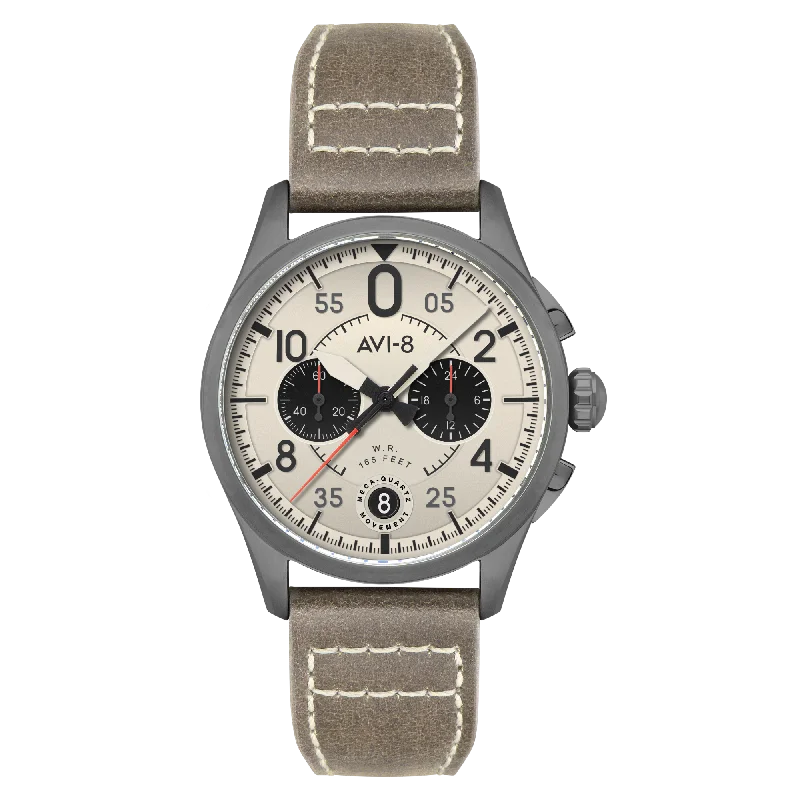 Men's Chronograph Watches for Modern Aviation-Ghost Grey