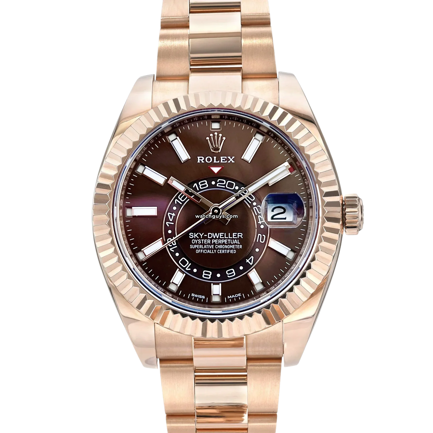 Women's Rolex Limited Edition Design Watches-Rolex Sky-Dweller 326935 Chocolate