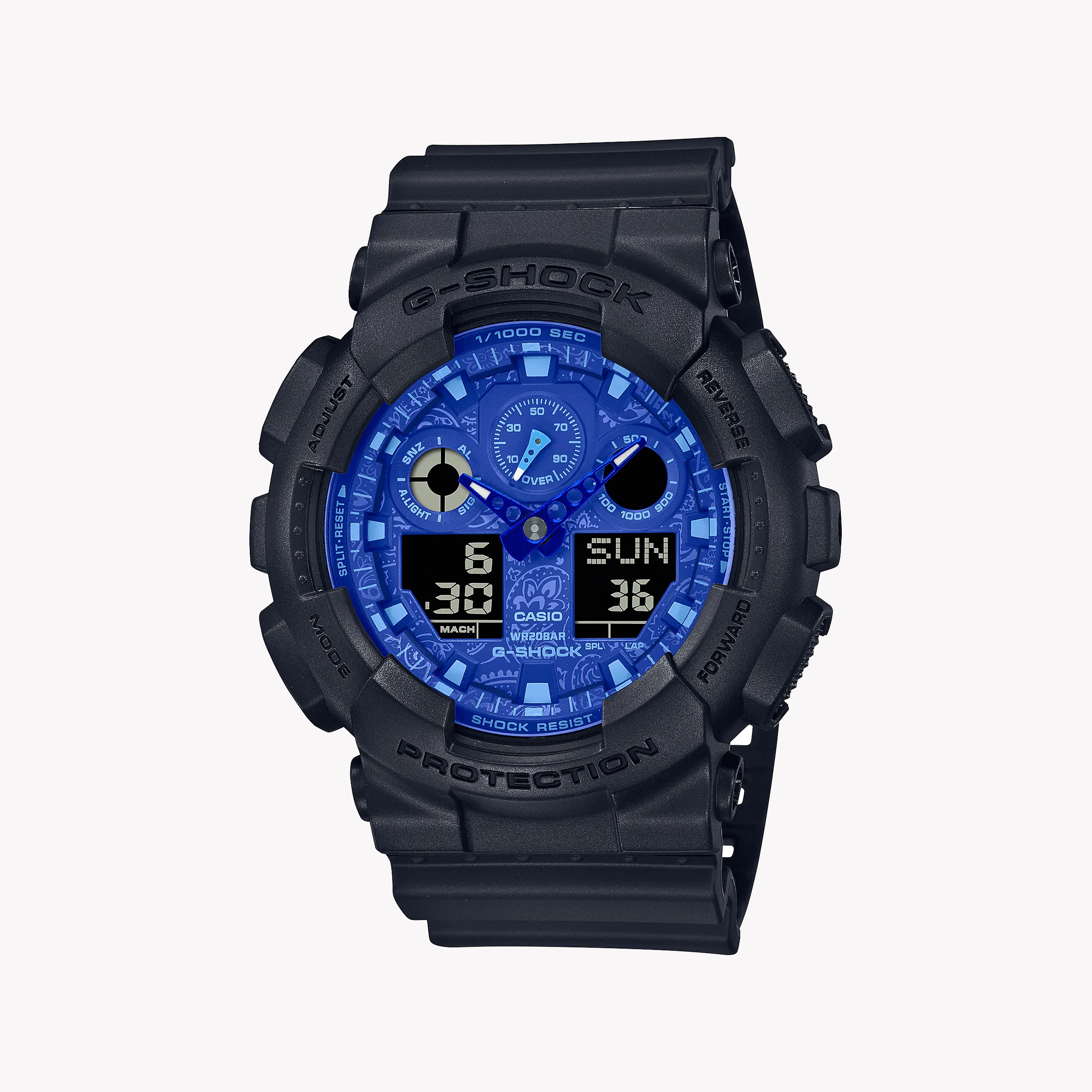 Men's Digital Watches with Limited Edition-G-SHOCK Men's Black Resin Watch, Digital Dial | GA-100BP-1ADR