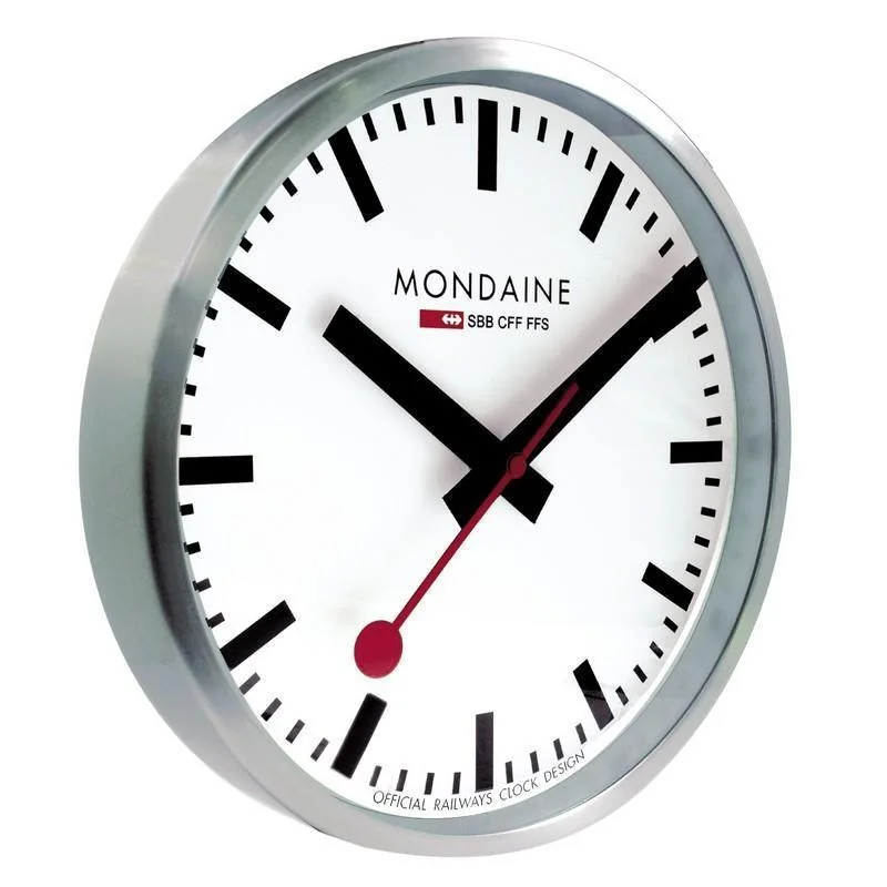 Skeleton Clocks for Mechanical Display-Mondaine Wall Clock