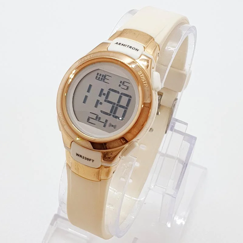 Women's Pilot Watches with Barometer Calibration-Vintage Elegant Digital Watch for Her | Armitron Digital Chronograph