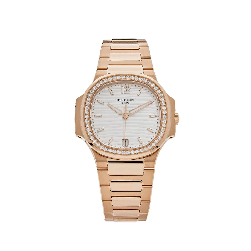 Men's Patek Philippe Watches for Orienteering-Patek Philippe Nautilus 7118/1200R-001 Ladies Automatic Rose Gold Silver Dial Diamond Bezel (2024) Men's Patek Philippe Watches for Orienteering-Patek Philippe Nautilus 7118/1200R-001 Ladies Automatic Rose Gold Silver Dial Diamond Bezel (2024)