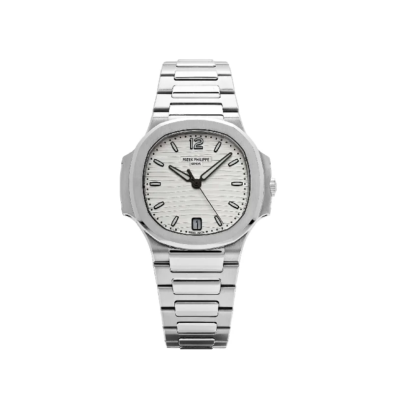 Men's Patek Philippe Tourbillon Watches-Patek Philippe Nautilus 7118/1A-010 Stainless Steel Silvery Opaline Dial (2022)