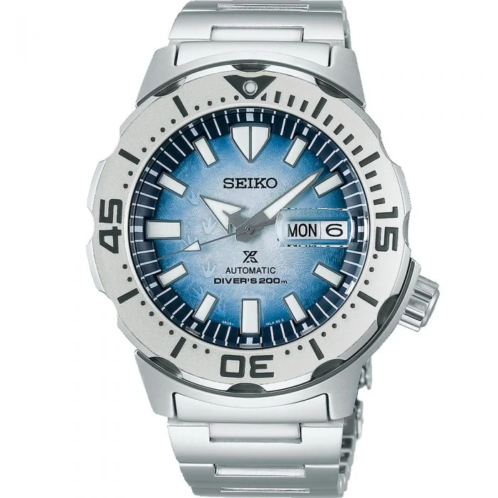 Men's Seiko Large Size Style Watches-Seiko Prospex SRPG57K Save The Ocean Special Edition Antarctica Monster