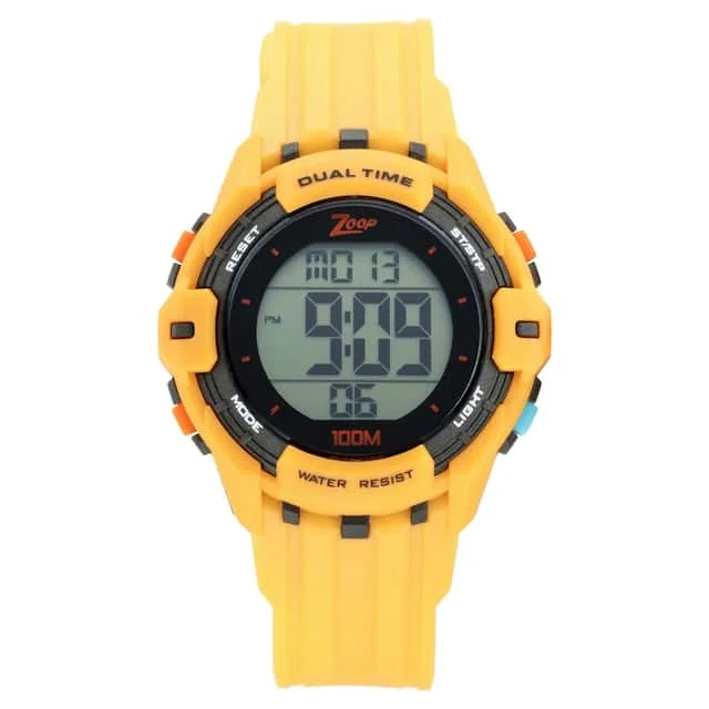 Women's Pilot Watches for Timeless Style-Zoop Yellow Digital Watch