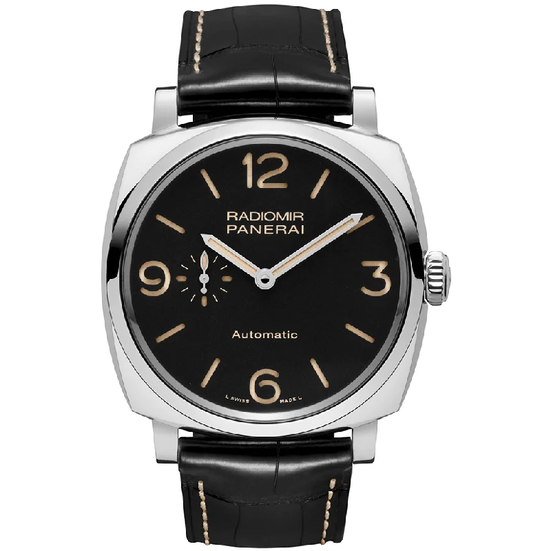 Women's Military Watches with GPS Navigation-Radiomir 1940 3 Days Automatic Acciaio PAM00572