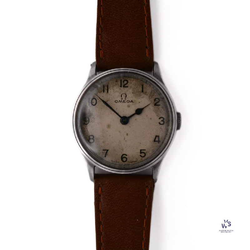 Men's Military Watches with Vulnerability Analysis-Omega - 6B/159 Military - Sterile Caseback/Chopped lugs - Spares & Repairs