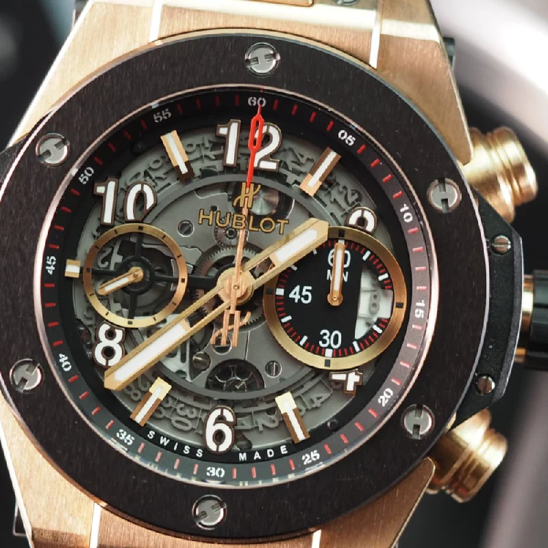 Women's Rolex Modern Design Watches-Hublot Big Bang Unico King Gold 411.OM.1180.RX (2015)