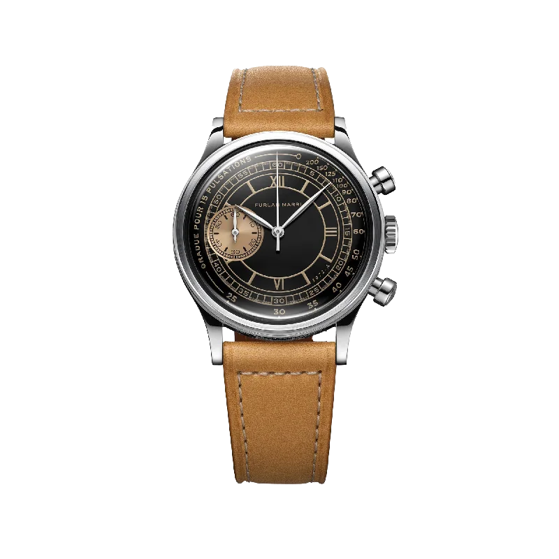 Women's Chronograph Watches with Tactical Design-Furlan Marri Mechaquartz Nero Sabbia Ref. 1072-A