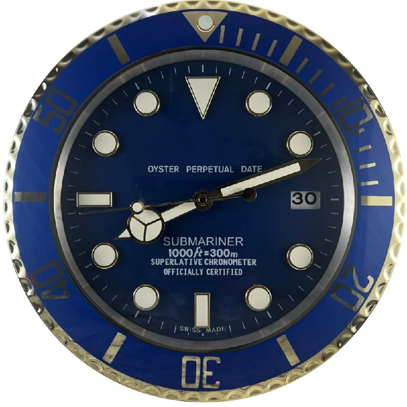 Women's Rolex Hand-Wound Style Watches-Rolex Submariner "Bluesy"