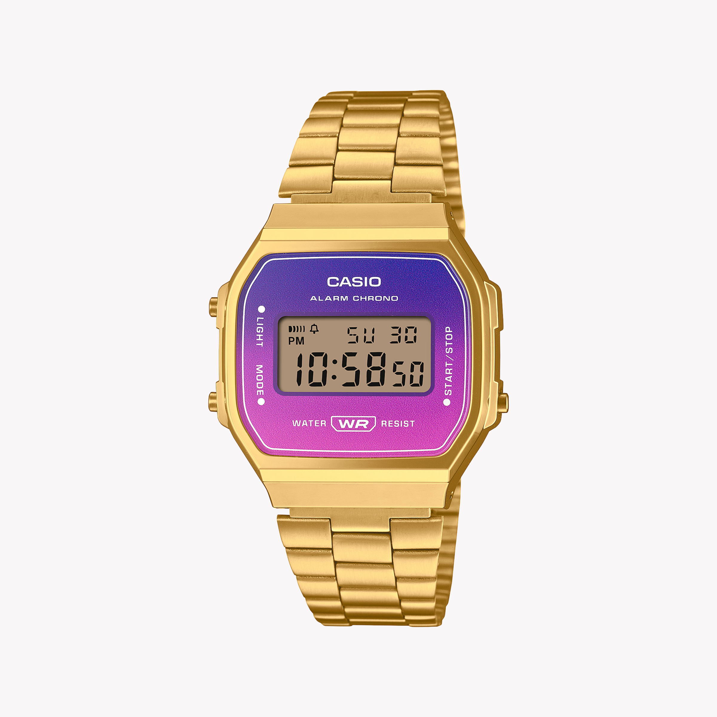 Men's Digital Watches for Understated Elegance-Casio Unisex Gold Stainless Steel Watch, Digital Display | A168WERG-2ADF