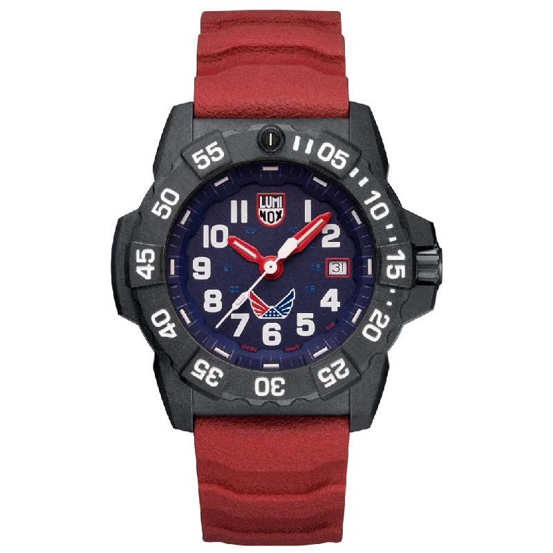 Men's Military Watches for Living History Events-VOLITION AMERICA Navy SEAL Patriot, 45 mm, Military Dive Watch