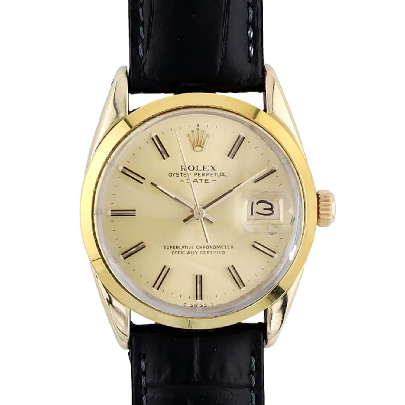 men's Rolex watches with screw-down crown -​Rolex Oyster Perpetual Date 15505, 1984