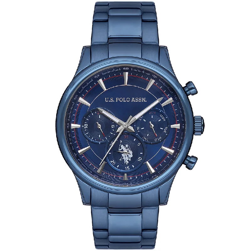 Men's Quartz Watches for Fitness Tracking-U.S. POLO ASSN., CROSSING