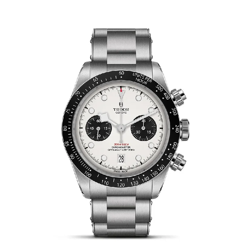 Women's Chronograph Watches for Collectors-TUDOR Black Bay Chrono 41mm Opaline Dial Gents Watch M79360N-0002