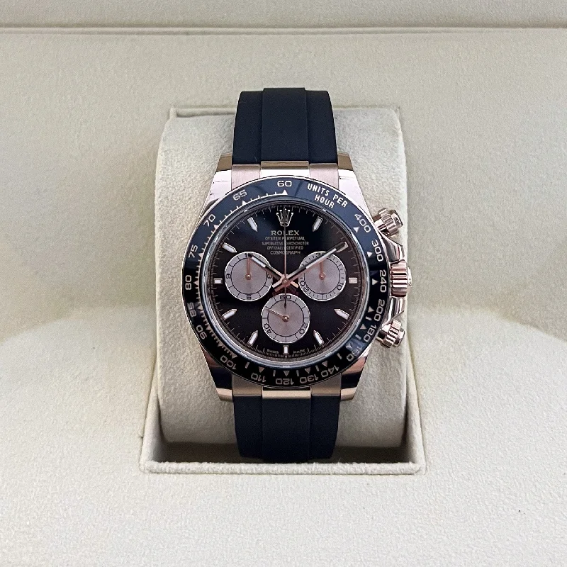 men's Rolex watches with bidirectional bezel -Rolex Cosmograph Daytona 40mm RG Black Dial Stick Markers 2024 Ref m126515ln-0002 (#812) men's Rolex watches with bidirectional bezel -Rolex Cosmograph Daytona 40mm RG Black Dial Stick Markers 2024 Ref m126515ln-0002 (#812)