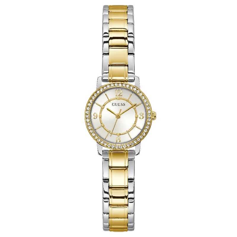 Men's Extra Large Dress Watches for Oversized Style-Guess GW0468L4 Ladies Melody Two-Tone Watch
