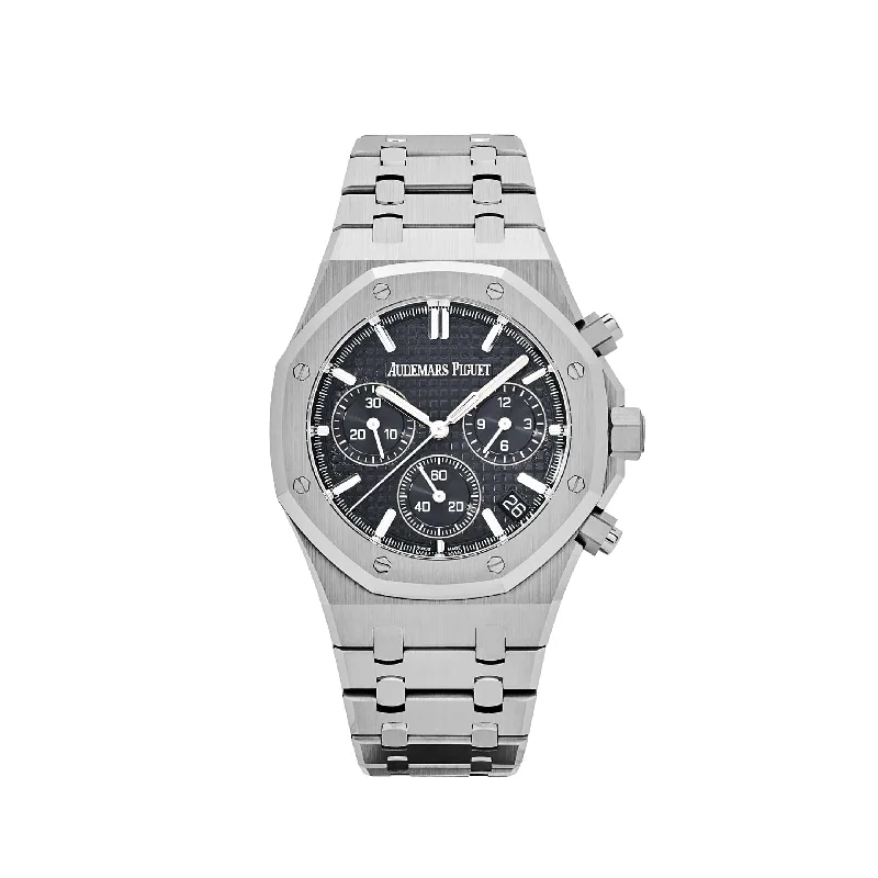 Men's Audemars Piguet Casual Wear Watches-Audemars Piguet Royal Oak 26240ST.OO.1320ST.02 Selfwinding Chronograph '50th Anniversary' Stainless Steel Black Dial