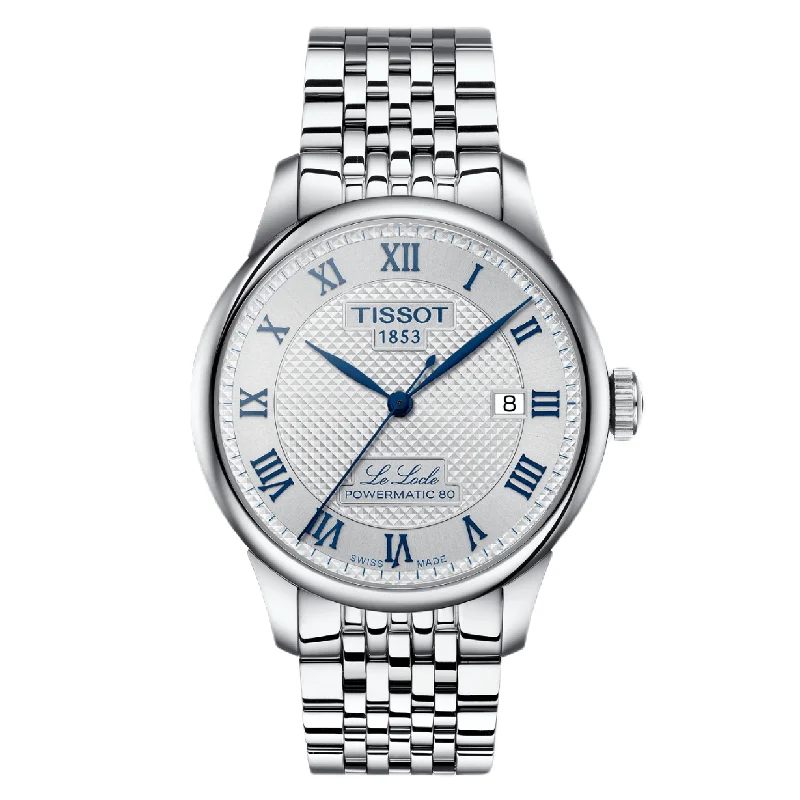 Women's Vintage Heritage Watches-Tissot T-Classic Silver Dial Men 39.3mm