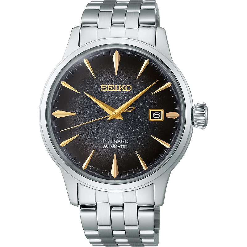 Men's Seiko Classic Design Watches-Seiko Presage SRPK93J Cocktail Time Star Bar Limited Edition