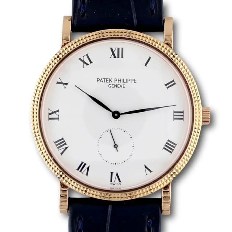 Men's Patek Philippe Watches with Tactical Design-Patek Philippe Calatrava 3919, Rose Gold 1995