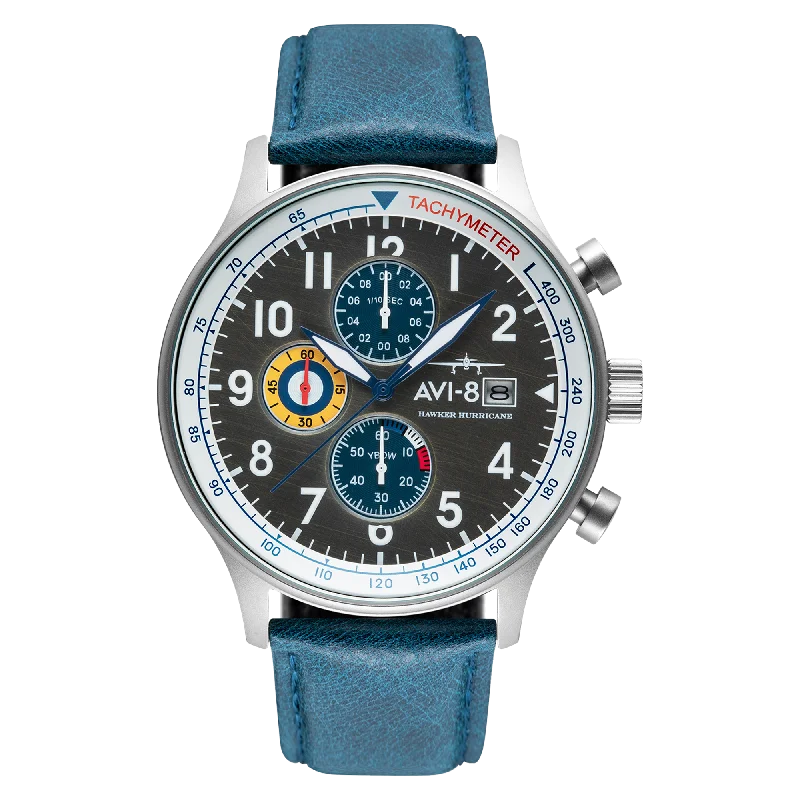 Men's Chronograph Watches for Temperature Monitoring-Pennant Blue