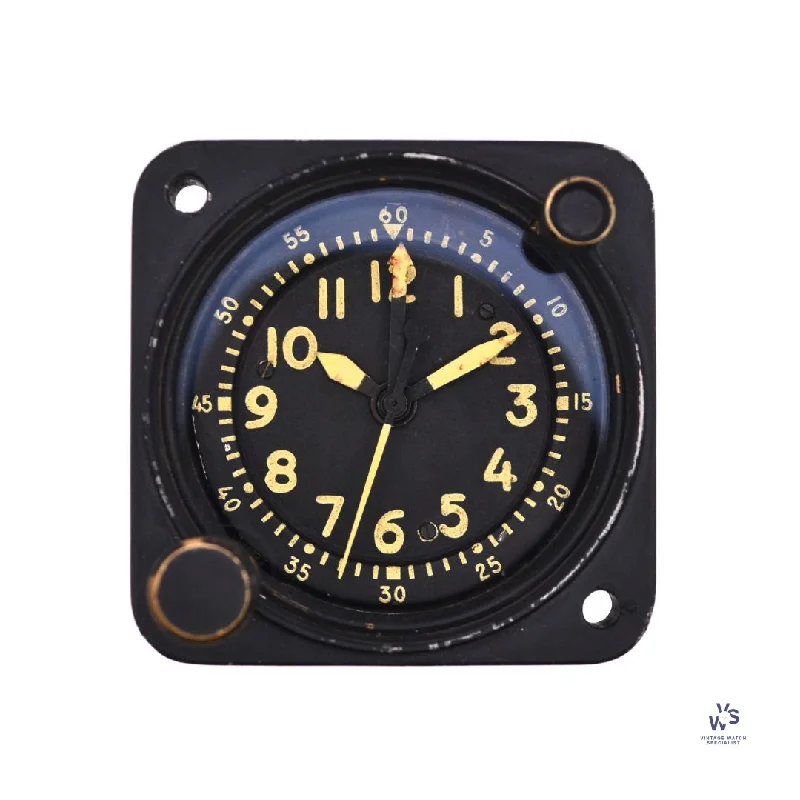 Men's Military Watches for Global Understanding-Waltham Aircraft Clock - Model Ref: A-13A-1 - c.1960s
