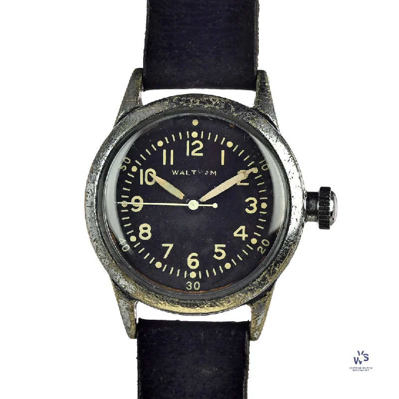 Men's Military Watches for Military Training-Waltham - 6BB/234 - Military - WW2 British RAF - Navigators Wristwatch - c.1942