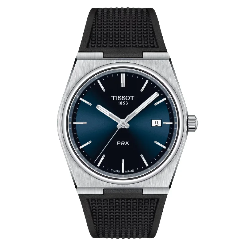 Women's Heritage Watches for Formal Events-Tissot T-Classic PRX Blue Dial Men 40mm T1374101704100