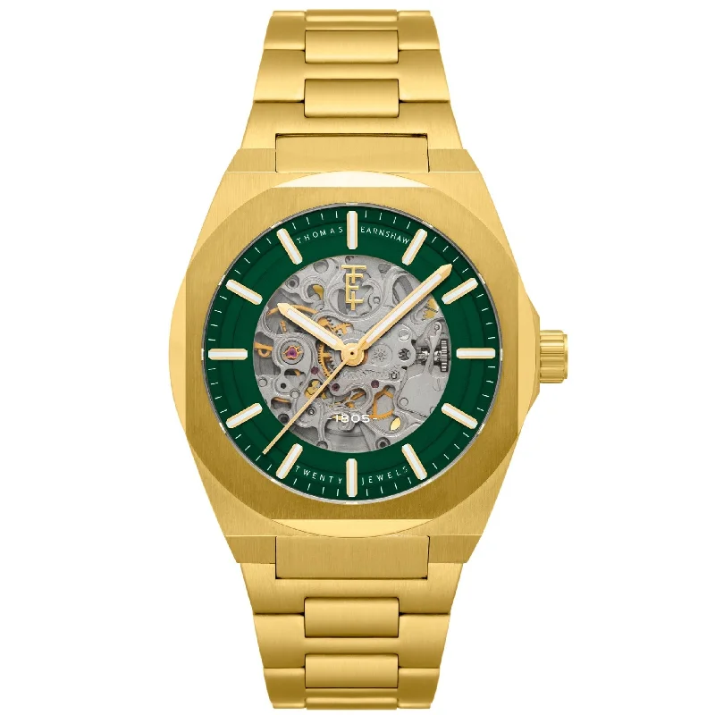 Men's Japanese Made Design Dress Watches for Reliability-Thomas Earnshaw Fowler Skeleton Automatic Watch ES-8263-66
