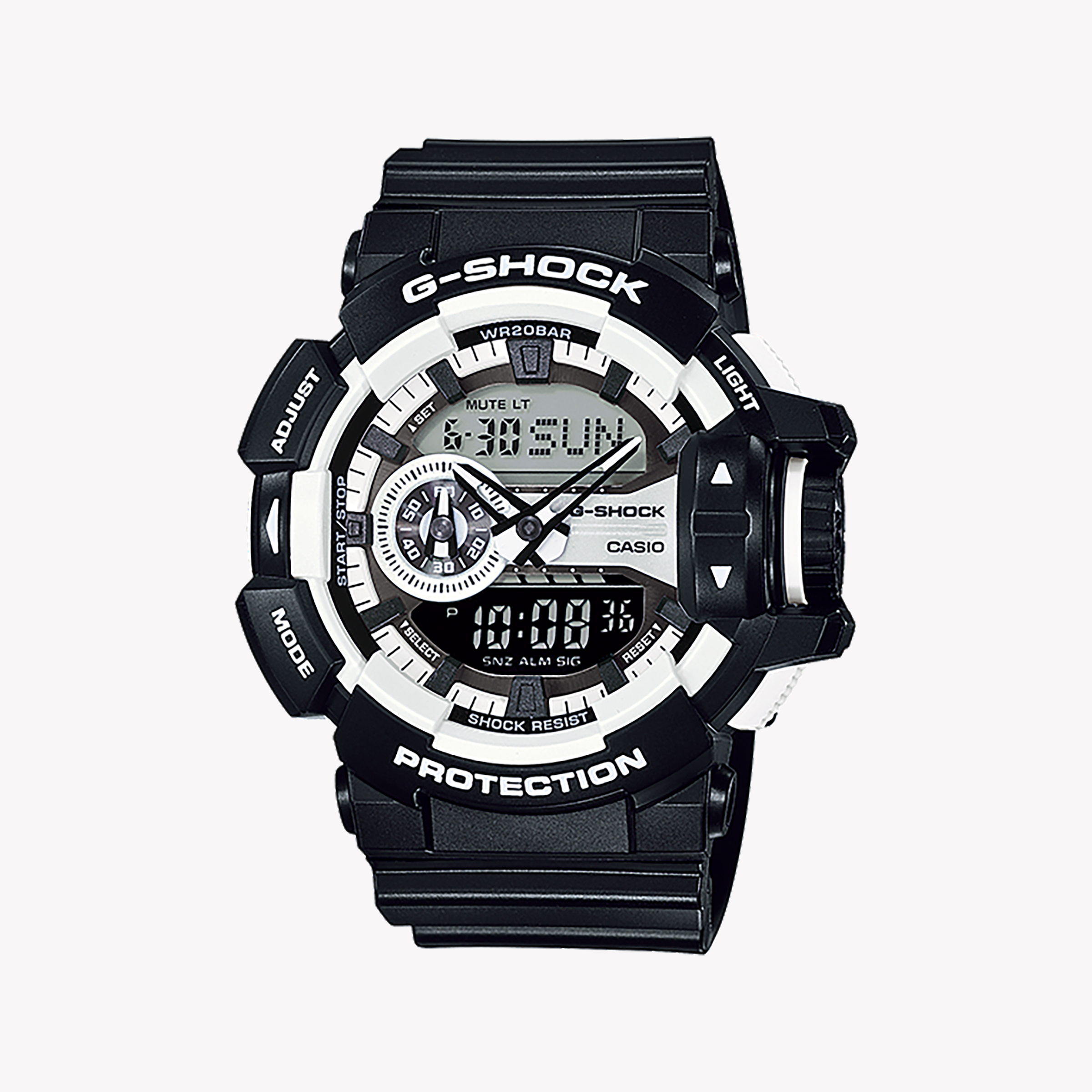 Men's Digital Watches for Workouts-G-SHOCK Men's Black Resin Watch, Shock Resistant | GA400-1A