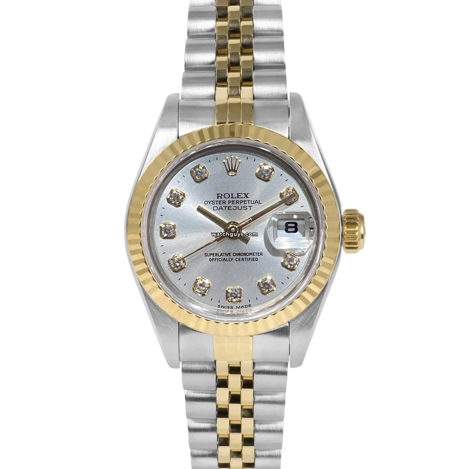 Women's Rolex Digital Watches-Rolex Datejust 79173 Silver Diamond