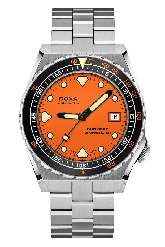 Men's Medium Size Design Dress Watches for Average Wrist-Doxa Sub 600T Professional 861.10.351.10