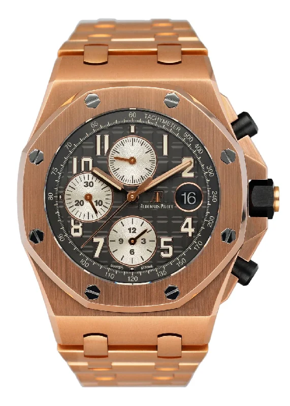 Men's Audemars Piguet Seasonal Style Watches-Audemars Piguet Royal Oak Offshore 26470OR Mens Watch Box Papers